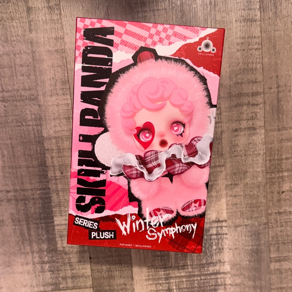 Skull Panda Winter Symphony Plush Doll - Pink